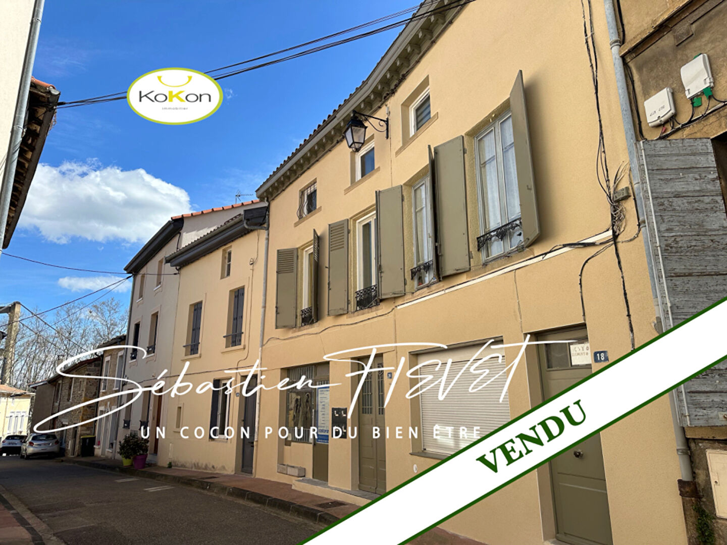 Immeuble de 361m2 de 6 Logements + cour
