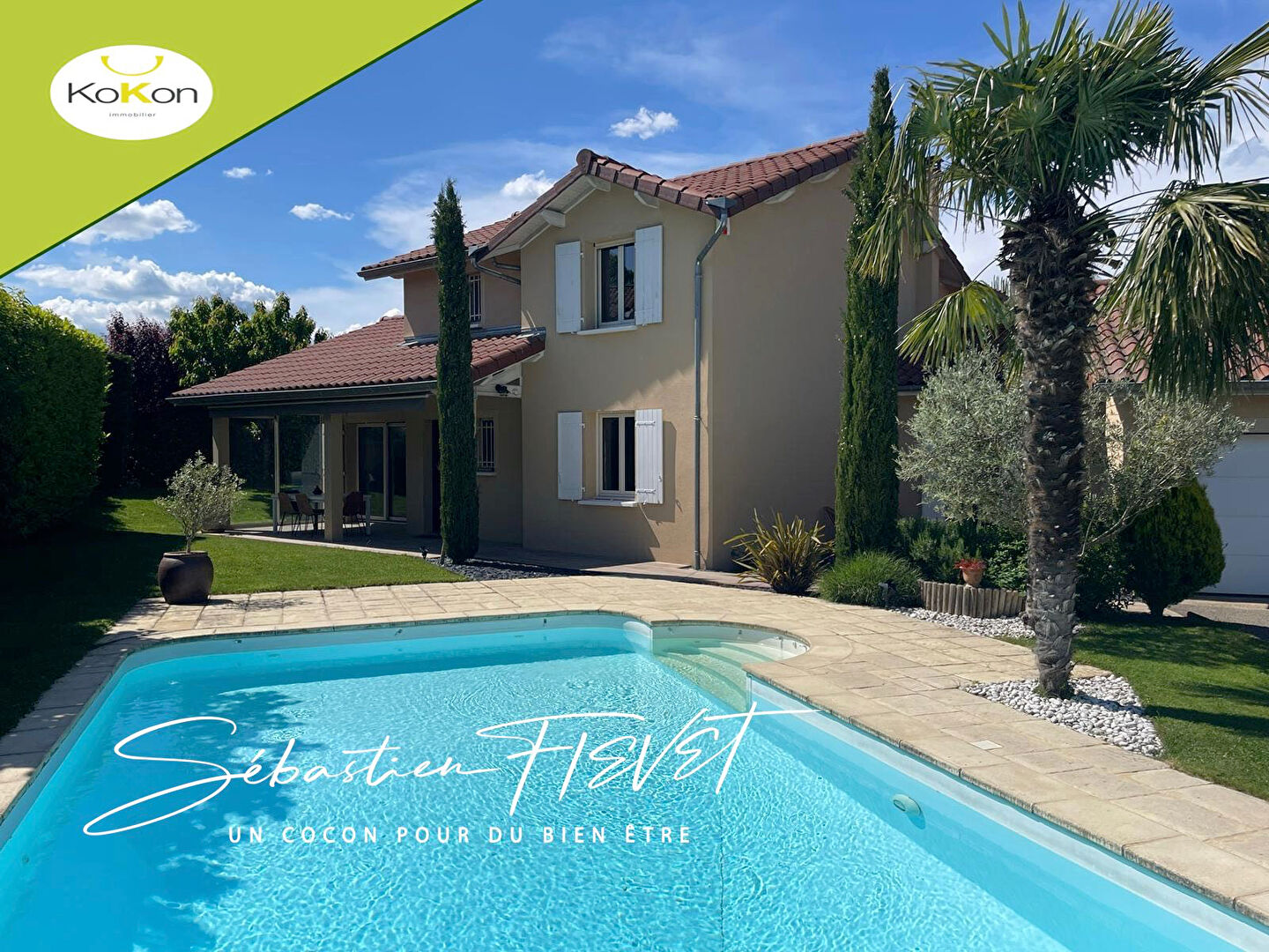Belle villa de 1997 propre et soign\u00e9e avec piscine sur 1000m2