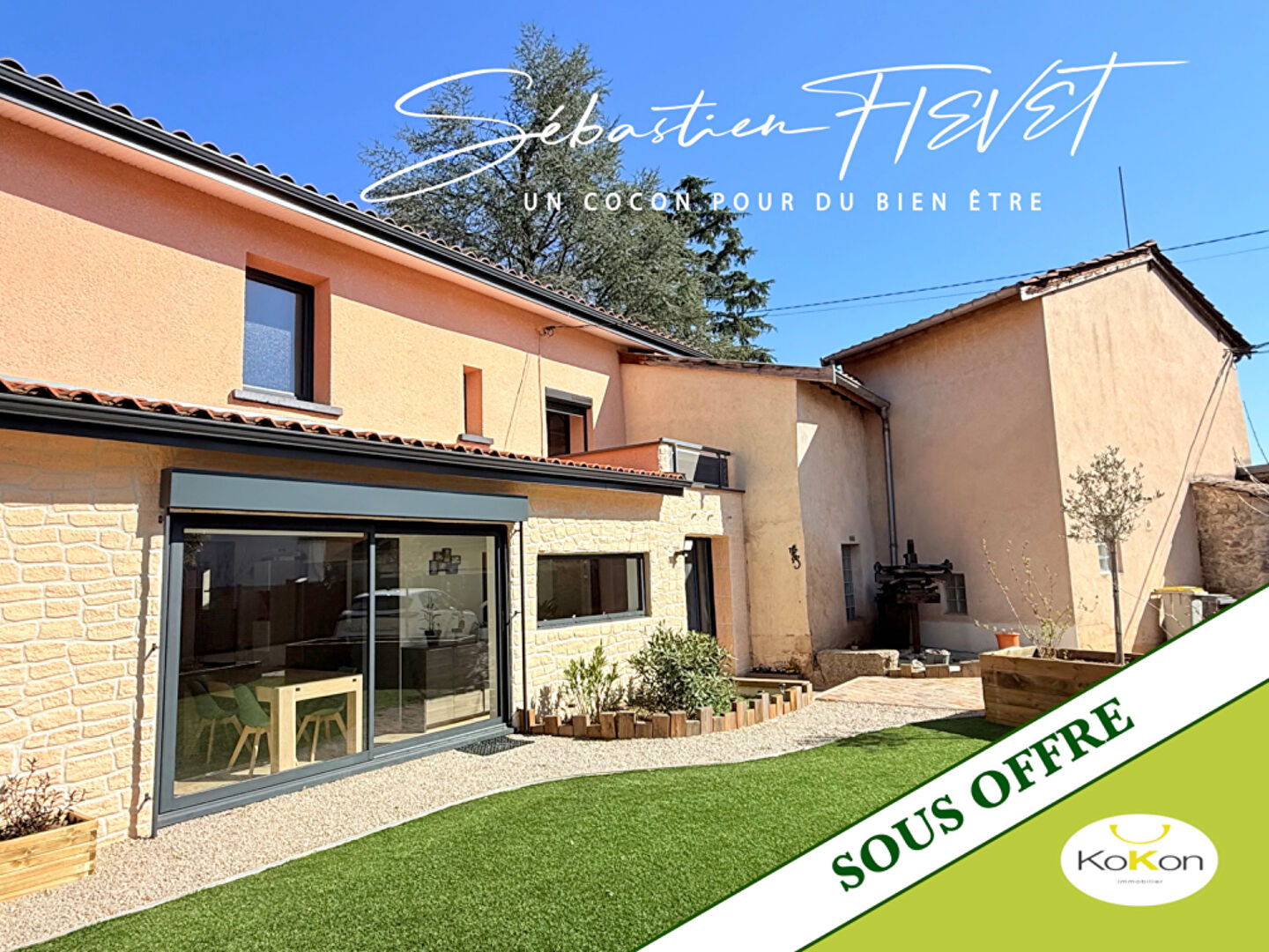 Maison de village de caract\u00e8re de 110m2 au grand calme